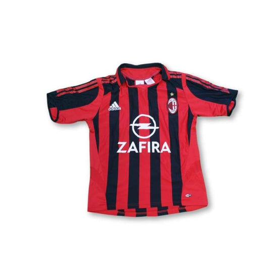 Maillot de football vintage domicile enfant Milan AC N°3 LEO 2005-2006