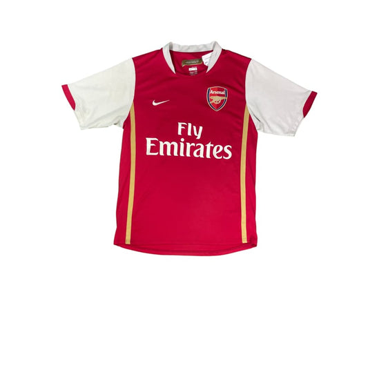 Maillot football vintage Arsenal domicile #4 Fabregas saison 2006-2007