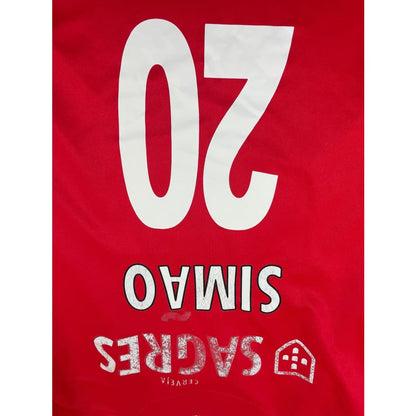 Maillot football vintage Benfica Lisbonne #20 Simao domicile saison 2009-2010